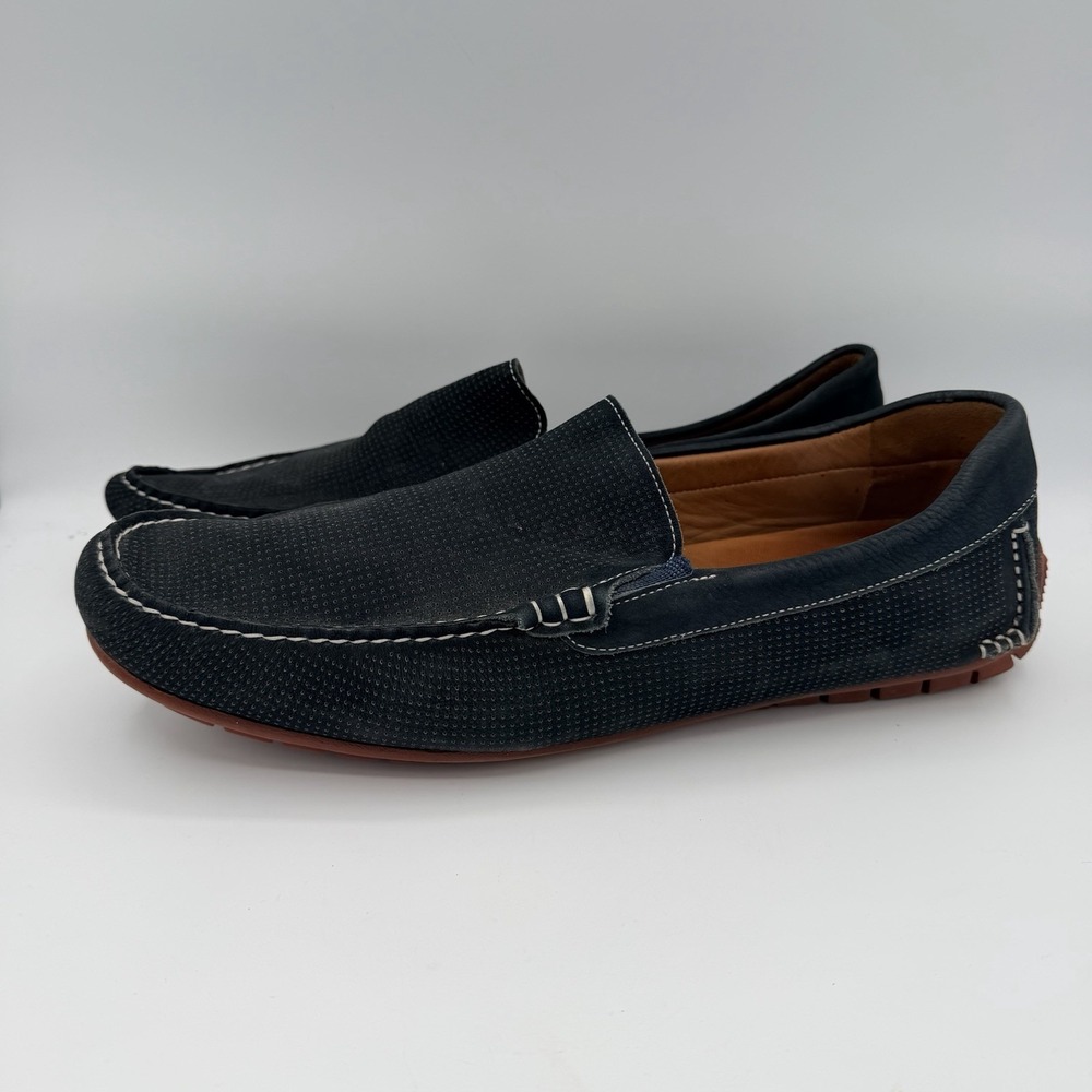 Johnston & Murphy Men Sheepskin Driving Moccasins Size 13M Brazil Trufoam